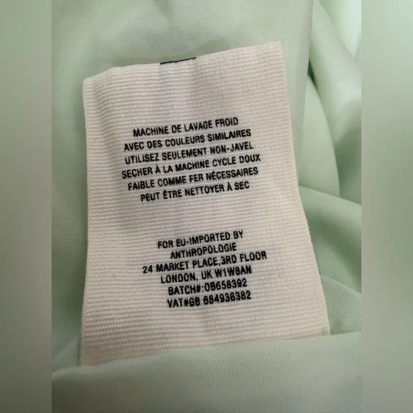 Anthropologie Hei Hei Lightweight Bomber Jacket Mint Green Aloe Women’s Large - Picture 8 of 8
